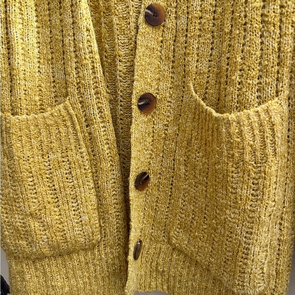 Nine West Yellow Cardigan Sweater - Picture 4 of 11